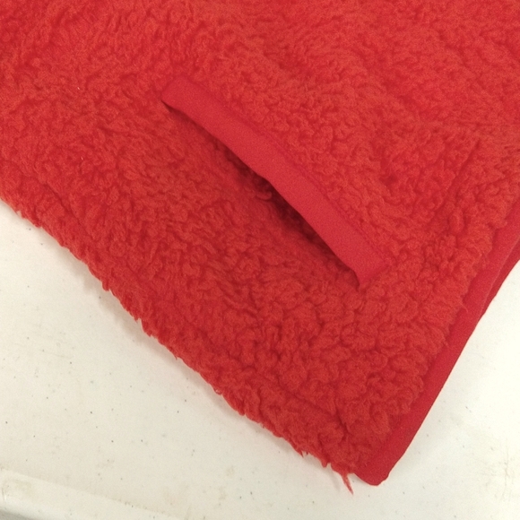 NEW! Kids' (Unisex) Faux Shearling Half Zip-Up Pullover, Red - Wondershop - Picture 5 of 8